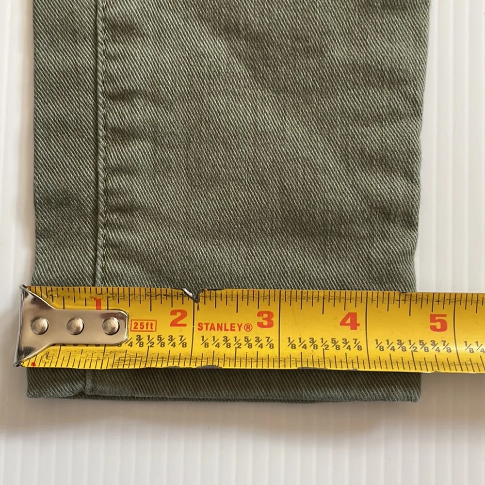 GapKids super skinny, army green denim jeans.  Girls size 10